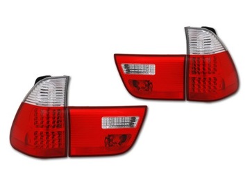 Лампа зад kpl kpl bmw x5 e53 led диоды red белый фото №1