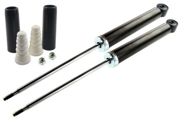 Амортизаторы x2 зад +отбойники +защитные накладки a3 octavia ii golf v passat фото №1