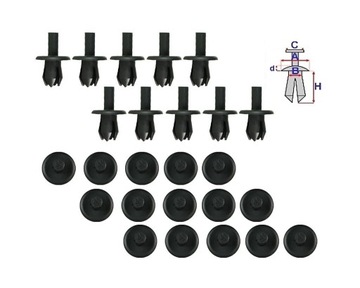 Opel meriva corsa c d astra g ii кліпса підкрилки фото №1