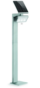 Steinel xsolar gl-s цоколь led подсветка 12w з датчиком движения серая солнечный, фото
