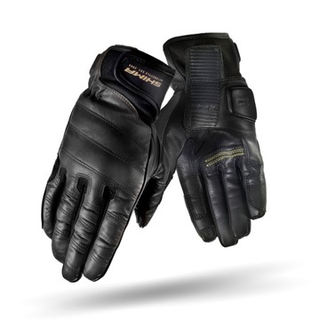 Motorcycle gloves shima revolver black r. s, фото