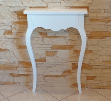 Small white console wall-mounted в tall brilliance, фото