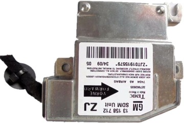 Opel meriva a fl airbag control unit airbag 13158712, фото