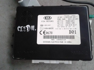 Kia pro ceed 2 2012- 1.6 gt блок bcm 95400-a2011, фото