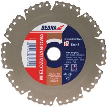 Dedra h1087 disk segment five star 230/ 22, 2mm, фото