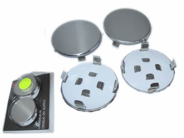 Колпачки крышки колпачки к дискам колес алюминий 4шт 68mm, фото