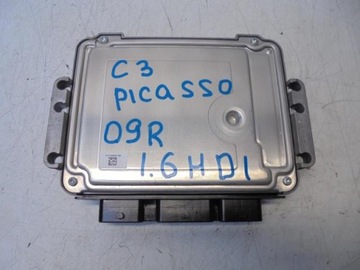 Компьютер двигателя citroen c3 picasso 1.6 hdi 90km, фото