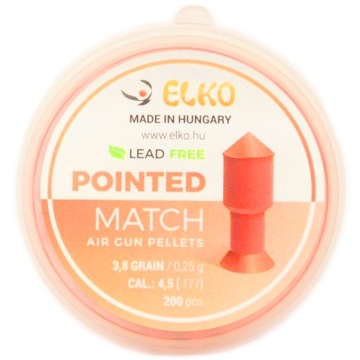Дробові патрони безсвинцевий elko pointed сірник 4, 5 мм 200 шт. гострий, фото