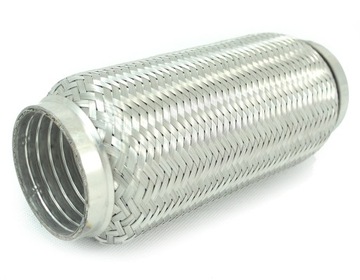 Flexible connector - sr 76mm dl 200mm - stainless steel, фото