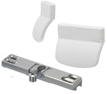 Clip balcony handle window door white, фото