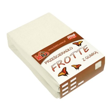 Sheet terry cloth with elastic band 160x200 ekri caro, фото