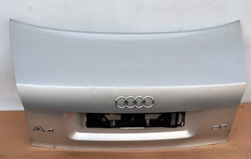 Audi a4 b6 седан крышка задняя зад хорошее состояние целая серебро, фото