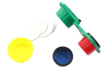 Box anplast 4 containers - fasteners with lid black, фото