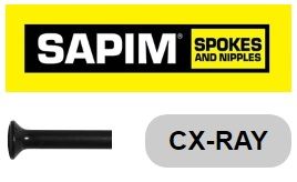 Sapim спица cx-ray black черный 262mm straightpull, фото