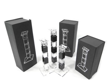 Complete crystal candlestick makers 29+ 25+ 20cm (895), фото