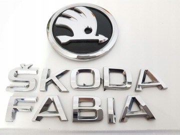 Skoda fabia 3 2014 station wagon emblem inscription 6v0853621a, фото