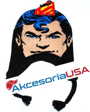 Winter hat nursery peruwianka dc - comics superman 50 - 54cm warm polar, фото