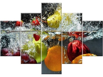 Photo - image fruit 100x70 centimeters triptych for kitchens, фото