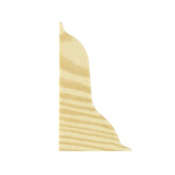 Left end overlays 52mm pvc maple, фото