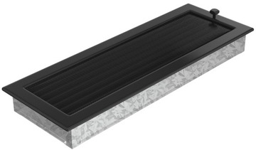Lattice ventilation colored grilles 17x49 centimeters black, фото
