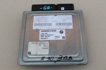 Bmw e60 e90 компьютер двигателя 7553166 5wk90077, фото
