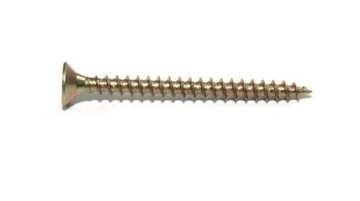 Винт закаленный для дерева 3x40 - 2, 5kg желтый оцинкованные, фото