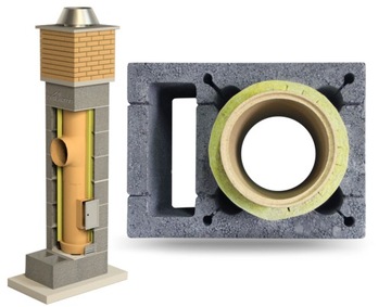 Chimney ceramic systemic insulated 7 m fi 200 7m, фото
