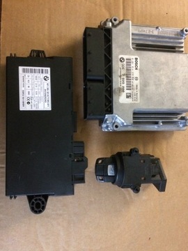 Bmw e60 520d 177km control unit computer motor cas, фото