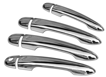 Renault megane 3 scenic 3 fluence chrome overlay pens, фото