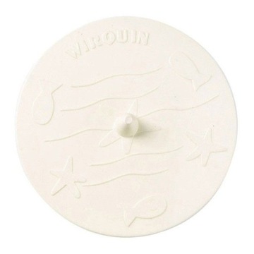 Cork without overflow automatic round tycner white, фото