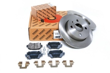 Набор тормозные диски 240mm+ колодки зад opel astra h 3 от 2004r, фото