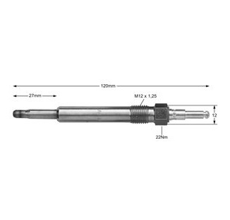 Delphi glow plug hds363 mercedes 220 250 300, фото