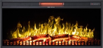 Fireplace aflamo black 1800 в 102 x 47 x 20 centimeters, фото