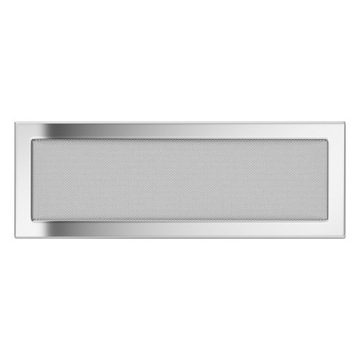 Lattice fireplace ventilation 17x49 nickel-plated, фото