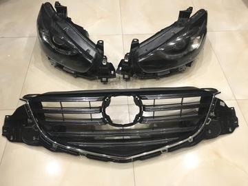 Mazda cx5 restyling headlights lattice bumpers 2014, фото