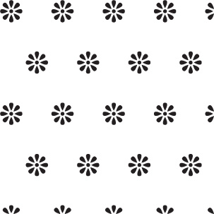 Template painting reusable wallpaper flowers 1, фото