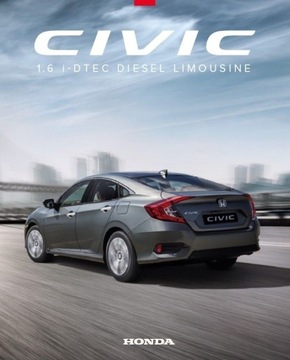 Honda civic 1.6 1-i-dtec 4d prospekt 2018 австрия, фото