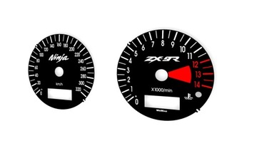 Kawasaki zx-9r ninja disks instrument panel indiglo design 1, фото