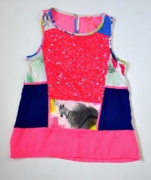 Next blouse neon 128cm 8lat 2013 zebra new, фото