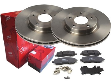 Disks+ pads trw front mitsubishi asx, фото