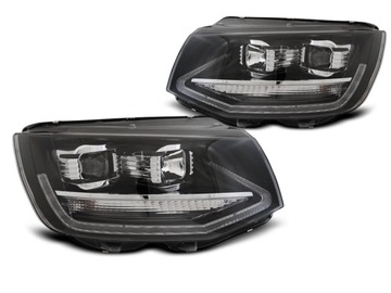 Фонаря vw transporter t6 led подсветка black черный светодиодные дневное, фото