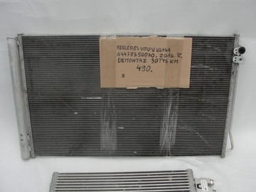 Radiator air conditioner mercedes a4478350070 vito, фото