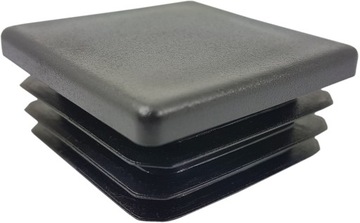 Заглушка профиль черная 60x60 квадрат 100 шт., фото