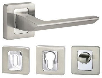 Handle door quanta nickel atlas complete socket, фото