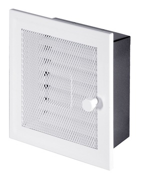 Lattice ventilation protection 17x37 white mk11b, фото