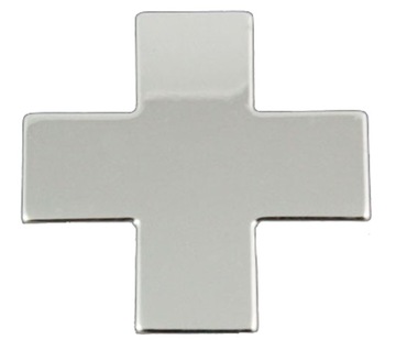 Sticker emblem chrome 3-door sign emblem plus+, фото