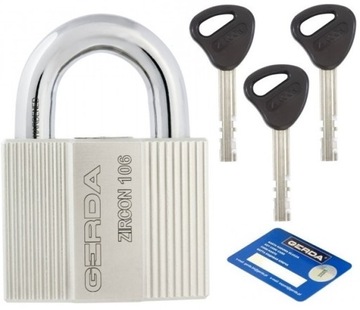 Pad anti-burglary gerda zircon 106 sturdy steel highest certified 12 ton, фото