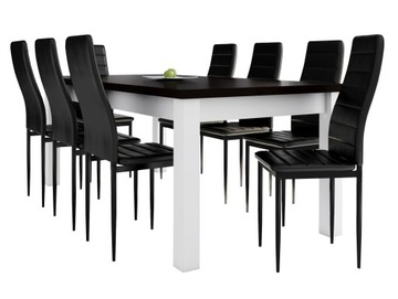 Complete stand rectangular 170 x 90 centimeters folding myself to 250 centimeters + chairs 8 pieces sandow, фото