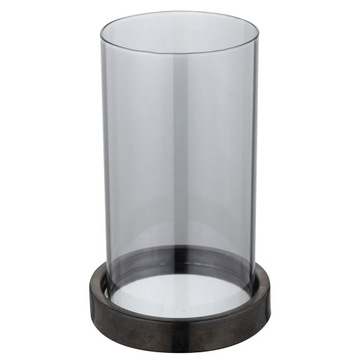 Candlestick glass lantern glass anthracite o12x20 centimeters, фото