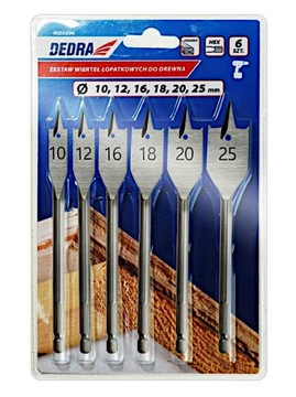 Dedra wdas06 set. drill bit lopatkowych for wood, фото